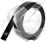 Лента для механических принтеров DYMO Omega, пластик, 3 м х 9 мм, 1 штука в блистере Черный (DYMO520109)